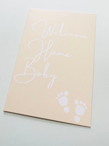 Welcome Home Baby Card