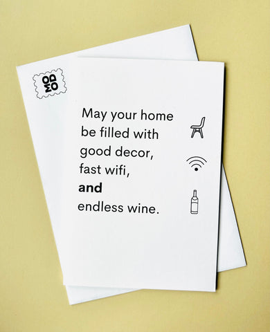 Wine and Wifi Card